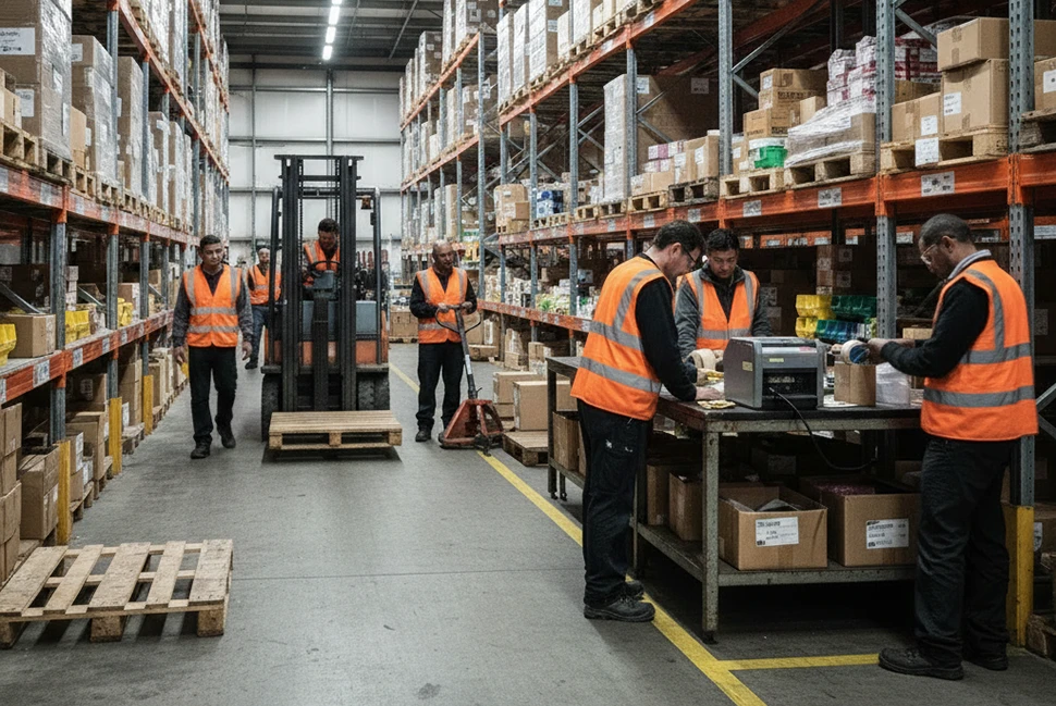 Grootschalige werving van magazijnpersoneel